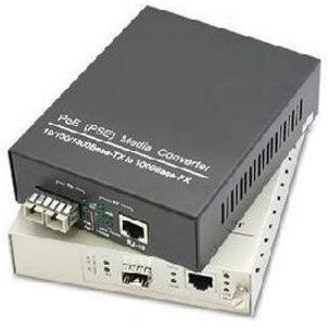 PoE+ Media Converter - Gigabit SFP Fiber with Power Over Ethernet | Tecisoft ADD-GMC-1RJ2SFP-POE+