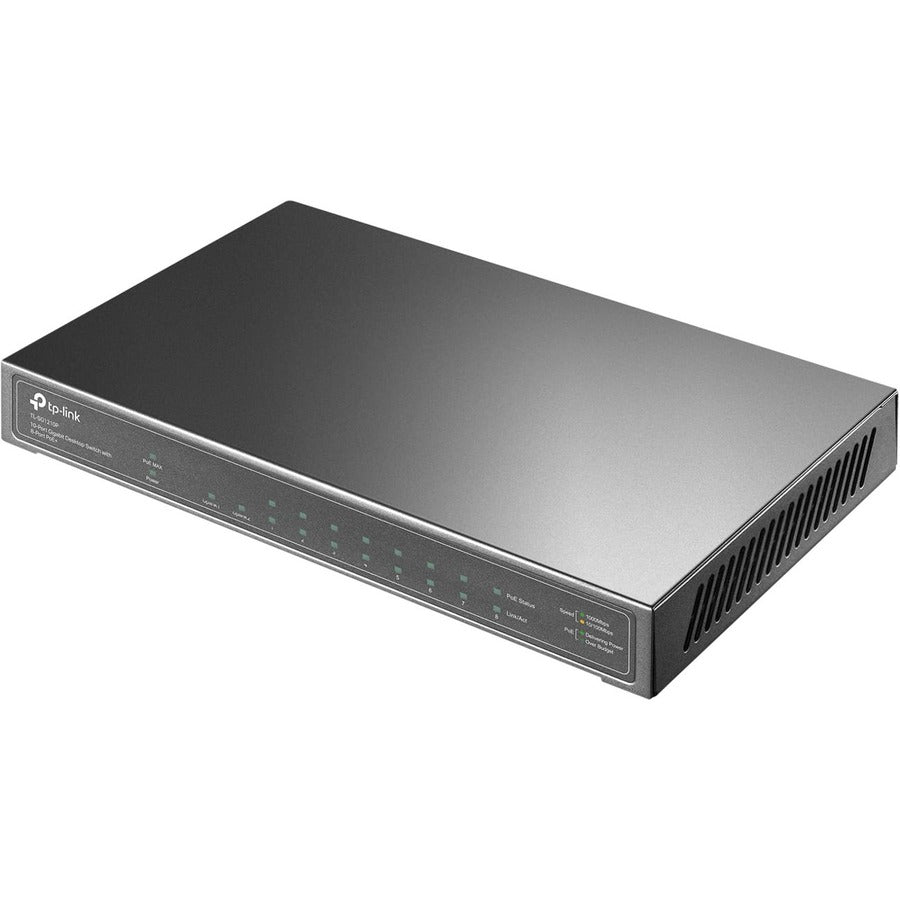 PoE+ Switch - 10 Port Gigabit Desktop Switch with Power over Ethernet | TeCiSoft TL-SG1210P