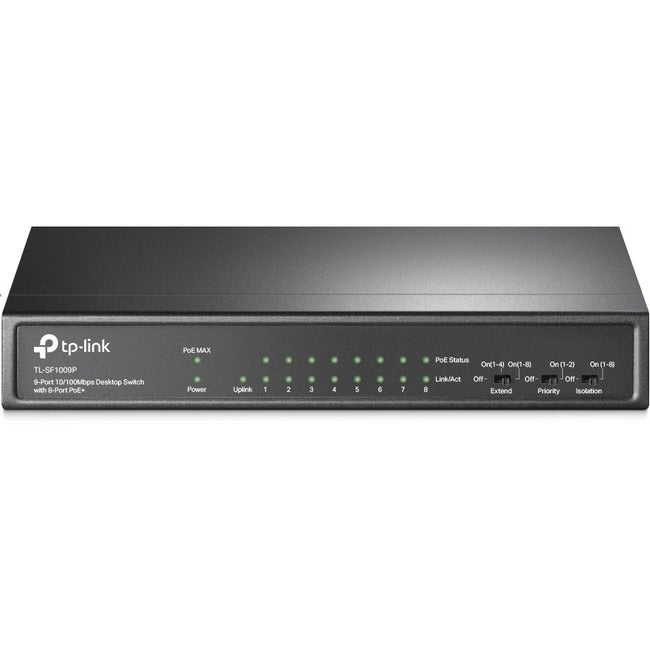 PoE Switch 8 Port Desktop - Business Ethernet Network Solution | TL-SF1009P