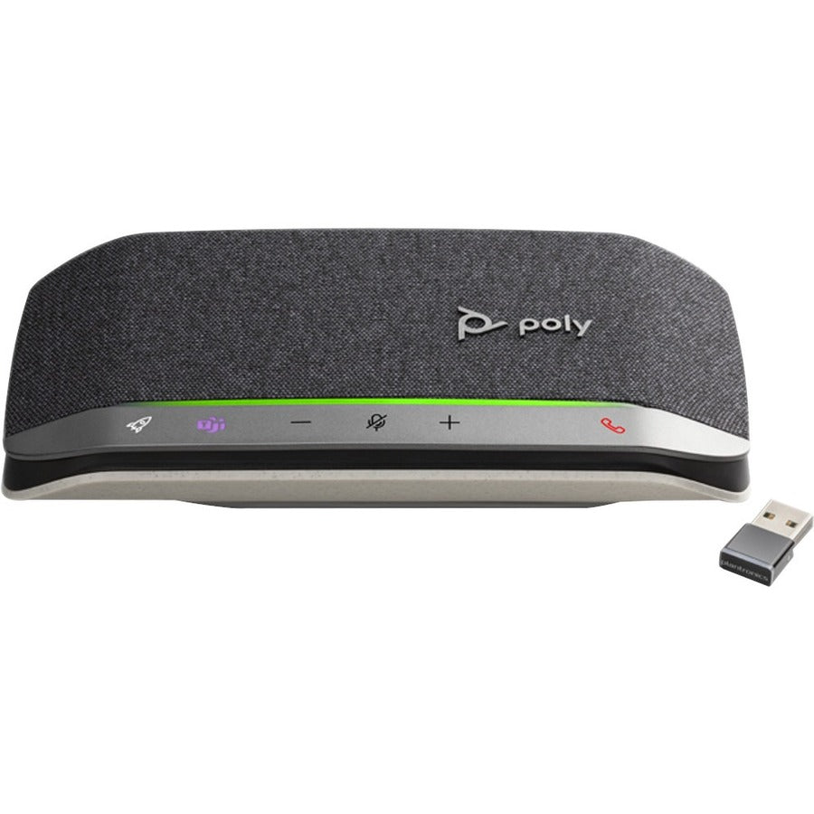 Poly Sync 20+ M Wired/Wireless Bluetooth Speakerphone - Microsoft Teams, Zoom - Silver 216867-01