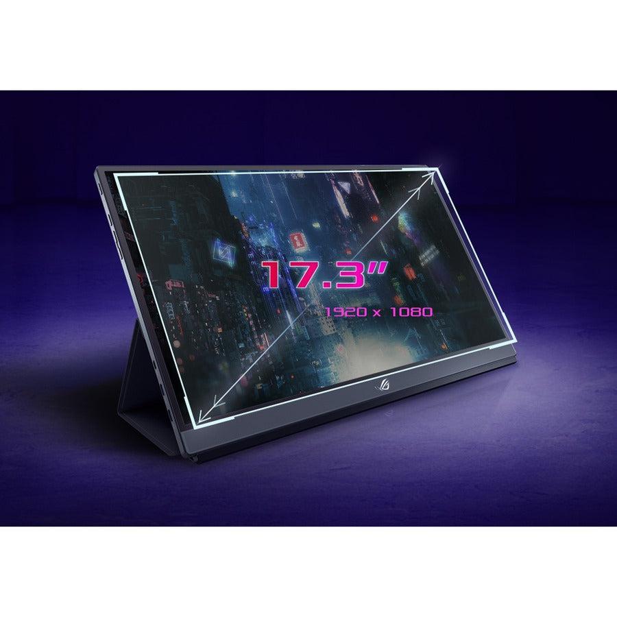 Portable Gaming Monitor 240Hz - ASUS ROG Strix 17.3" USB-C Display | Tecisoft XG17AHPE