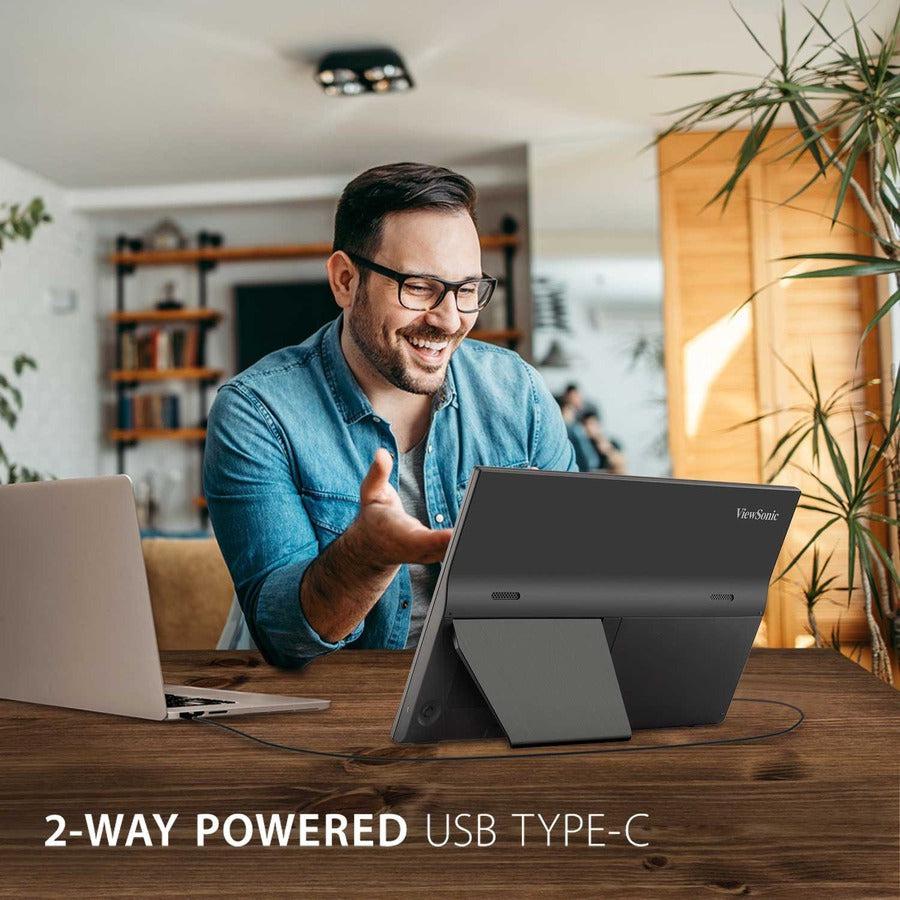 Portable USB-C Monitor - 16 Inch Lightweight Travel Display | TecISoft VA1655