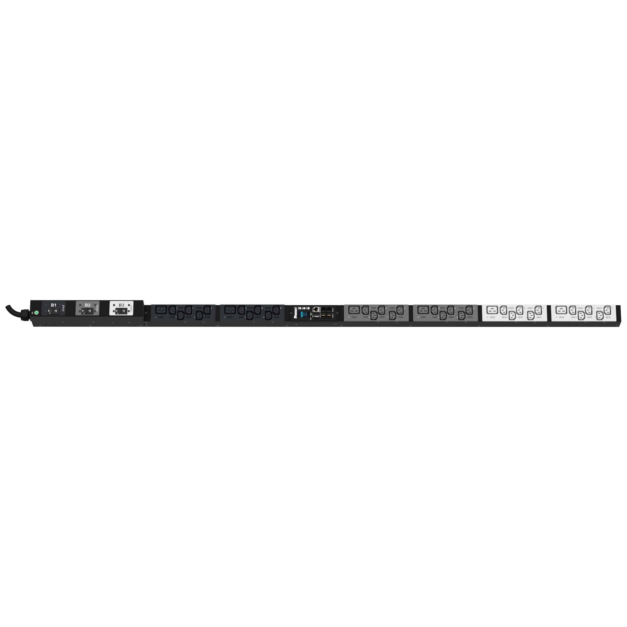 Power Distribution Unit Rack Mount - Vertical PDU (30) C13 (6) C19 | Panduit P36F17M-BL1A