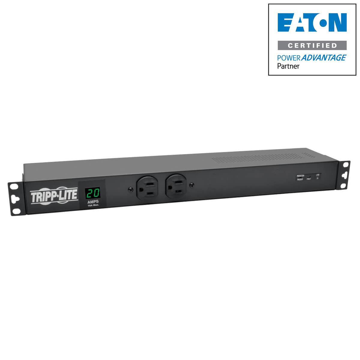 Power Distribution Unit - Tripp Lite 2kW Local Metered PDU with Surge Protection | Tecisoft PDUMH20-ISO