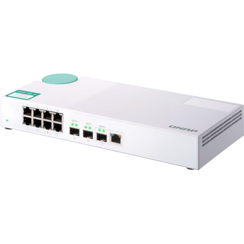 QNAP QSW-308-1C NBASE-T Switch - Fanless Unmanaged Desktop | QNAP QSW-308-1C-US