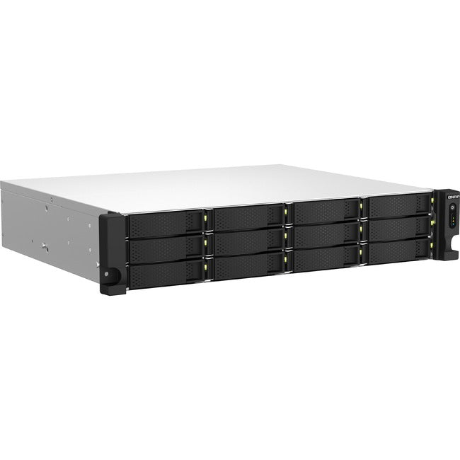 Qnap Ts-1264U-Rp - Nas Server - 12 Bays - Rack-Mountable - Sata 6Gb/S - Raid 0, 1, 5, 6, 10, 50, Jbod, 60 - Ram 4 Gb - 2.5 Gigabit Ethernet - Iscsi Support - 2U