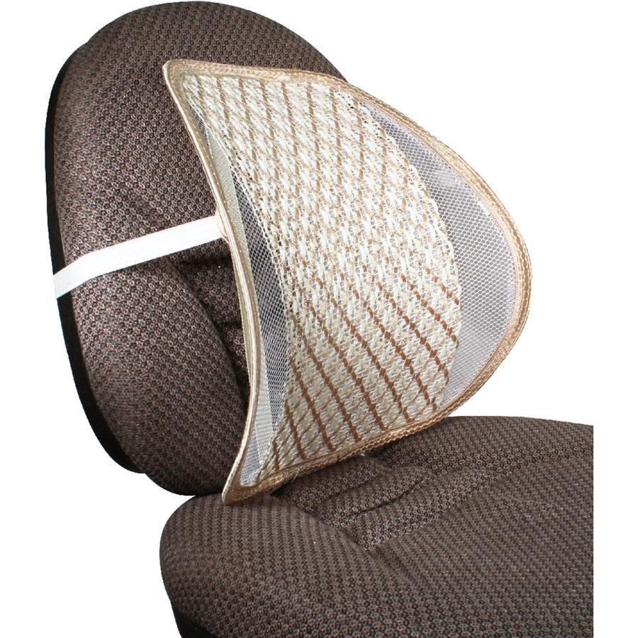 QVS Premium Ergonomic Lumbar Back Support with Woven Pad SC-2A