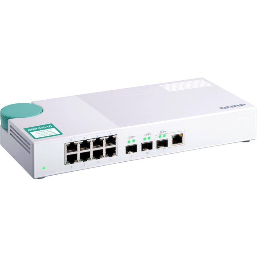 Qnap Qsw-308-1C Network Switch Unmanaged Gigabit Ethernet (10/100/1000) White