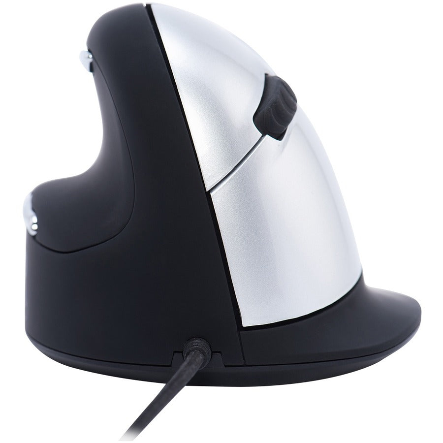 R-Go HE Break ergonomic mouse, vertical mouse with break software, prevents RSI, large (hand length &ge; 185mm), left handed, wired, black RGOBRHEMLL