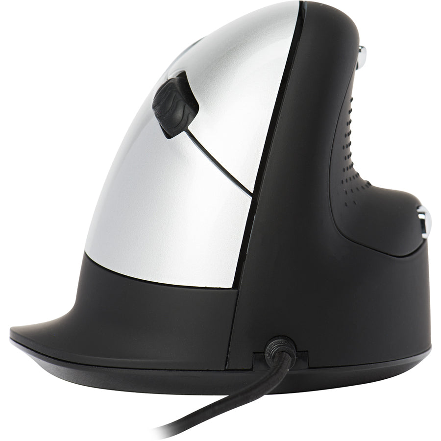 R-Go HE Break ergonomic mouse, vertical mouse with break software, prevents RSI, medium (hand length 165-185mm), right handed, wired, black RGOBRHESMR