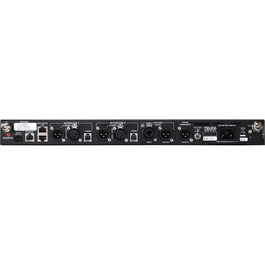 RTS Narrow Band UHF Two-Channel Wireless Synthesized Base Station BTR-80N-A1R