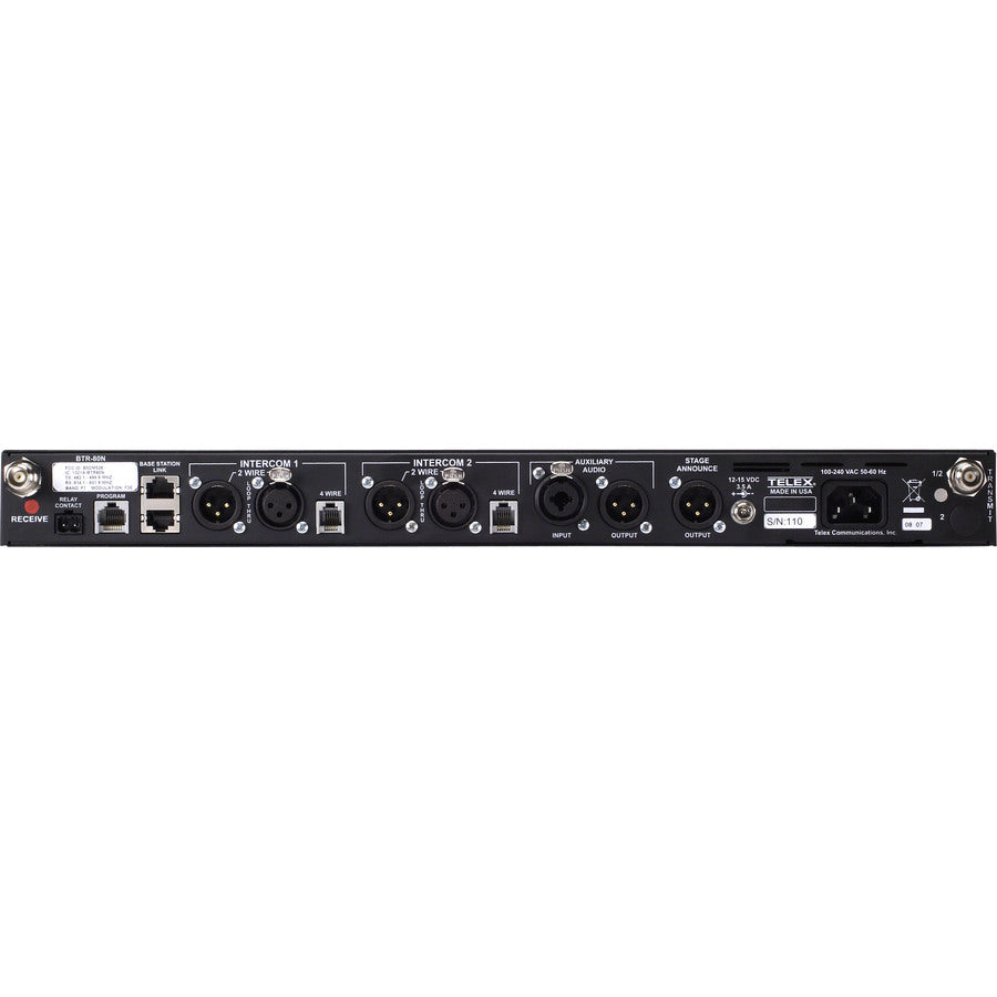 RTS Narrow Band UHF Two-Channel Wireless Synthesized Base Station BTR-80N-E5R