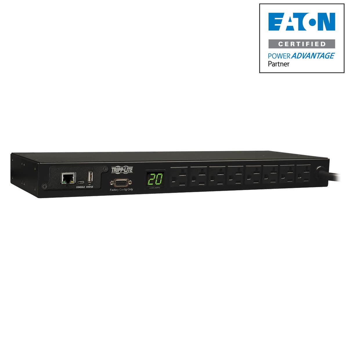 Rack Mount Power Distribution Unit - Single-Phase Monitored PDU 120V | tecisoft.com PDUMNH20