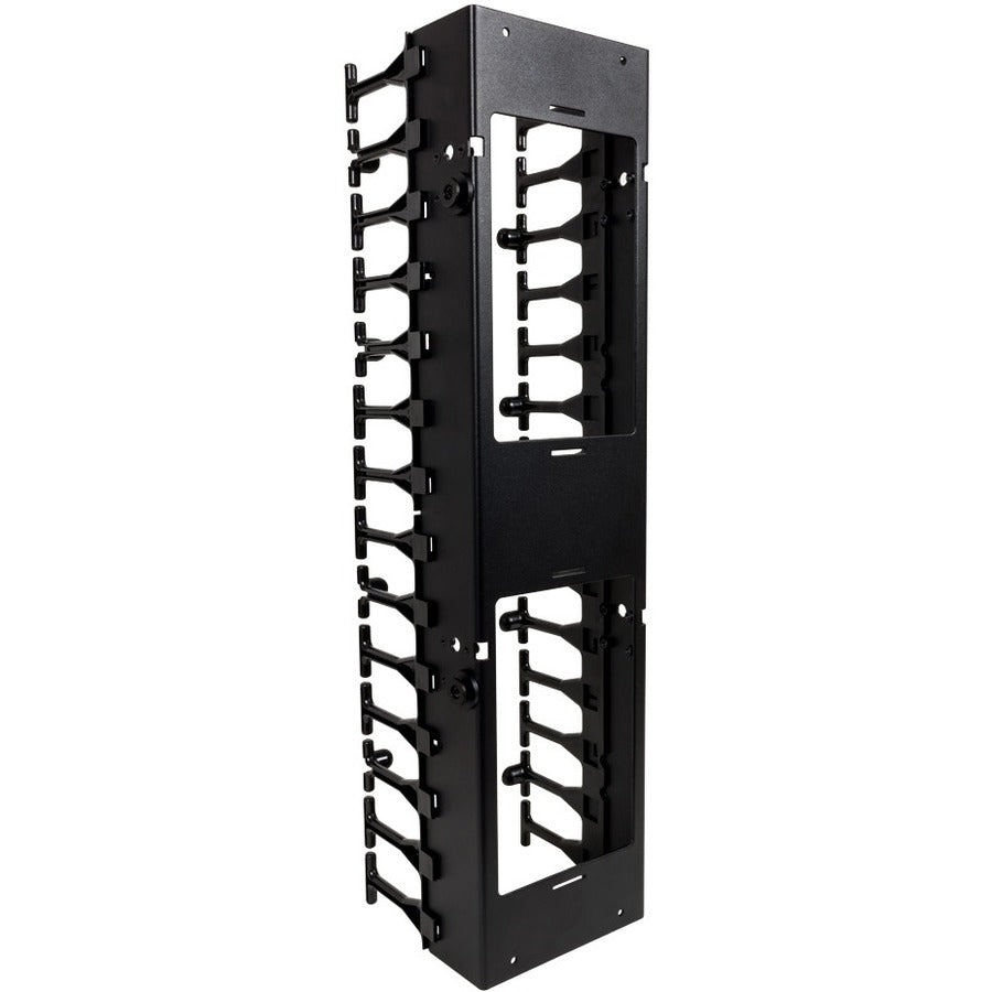 Rack Solutions 42U Vertical Plastic Cable Duct with Cover (Button Mount) 180-5257