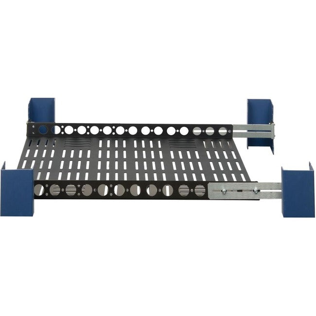 Rack Solutions Mounting Shelf For Rack - Black