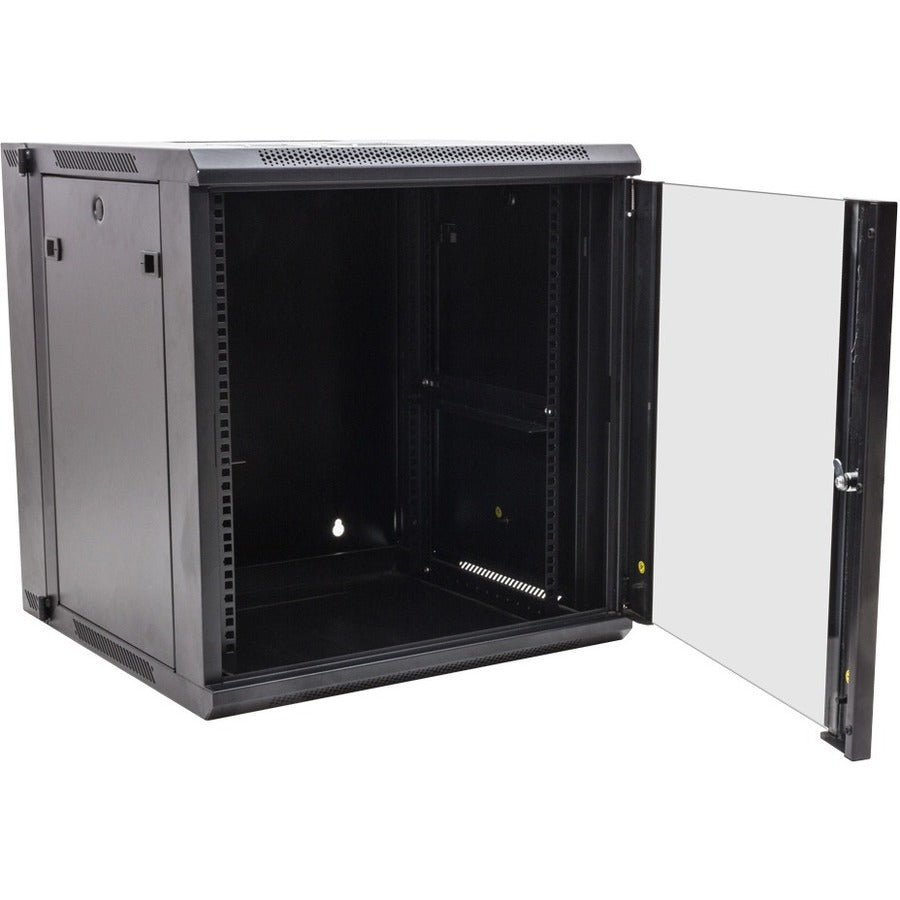 RackSolutions 9U-15U Swing Out Wall Mount Cabinet - Double Section Network Equipment Rack | 185-4765