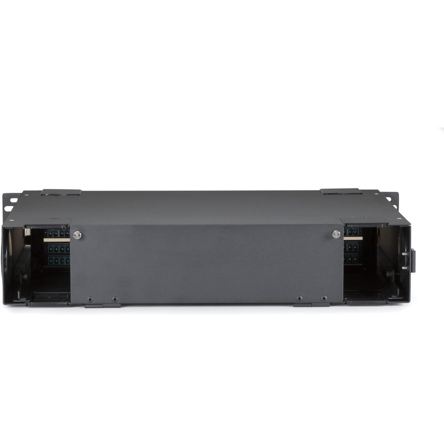 Rackmount Fiber Enclosure - 2U 6-Slot LGX Adapter Panel | Black Box JPM418A-R5