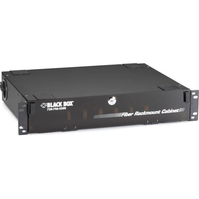 Rackmount Fiber Enclosure - 2U 6-Slot LGX Adapter Panel | Black Box JPM418A-R5