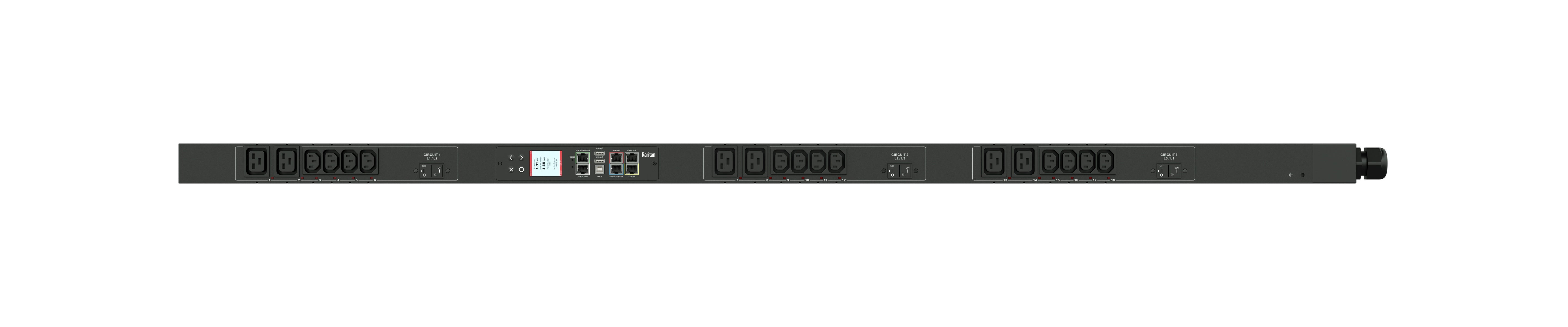 Raritan Dominion PX PX3-5902V Monitored Switched Rack PDU - Data Center Power Distribution