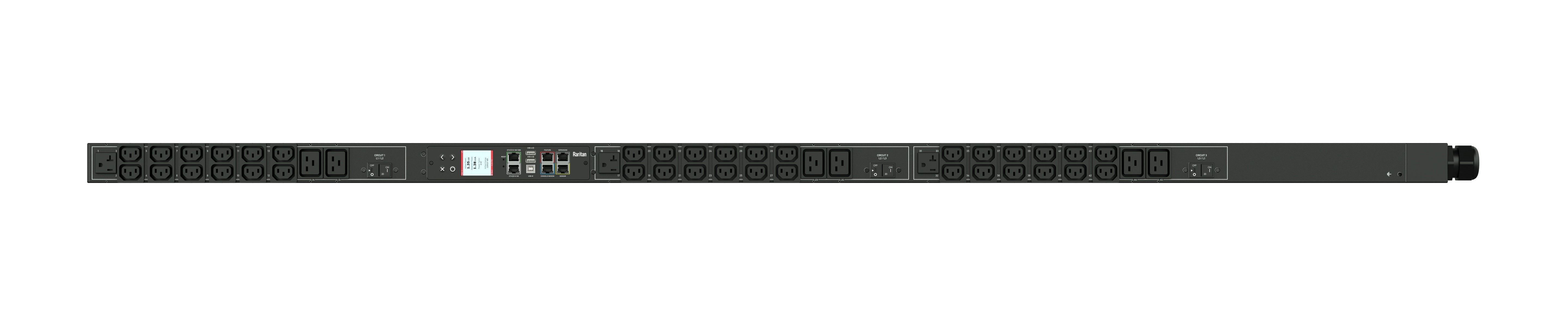 Raritan PX3-1955V-C5 Metered Power Distribution Unit - Energy Monitoring Rack PDU | Raritan