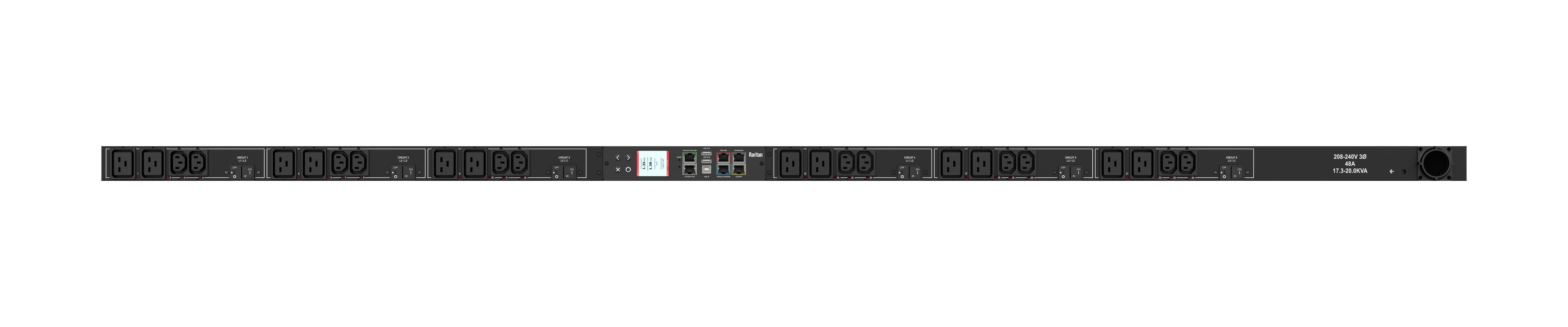 Raritan PX3-5551-N4V2 Intelligent PDU - 24-Outlets Rack-Mountable | TeciSoft