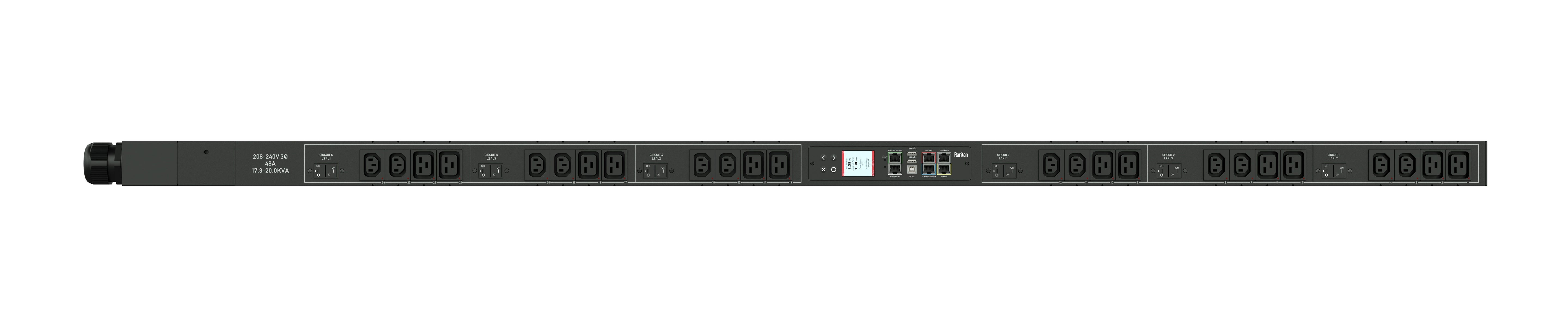 Raritan PX3-5551V-V2 Monitored and Switched Rack PDU