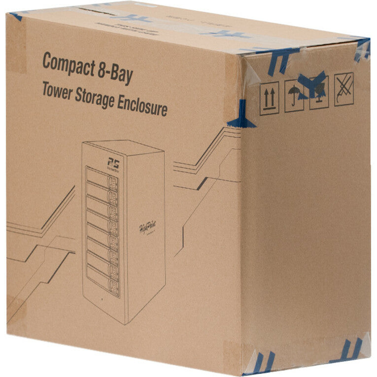 RocketStor 6628A 8-Bay Thunderbolt 3 Hardware RAID Enclosure - 40Gb/s SAS/SATA Storage | TecISoft RS6628A