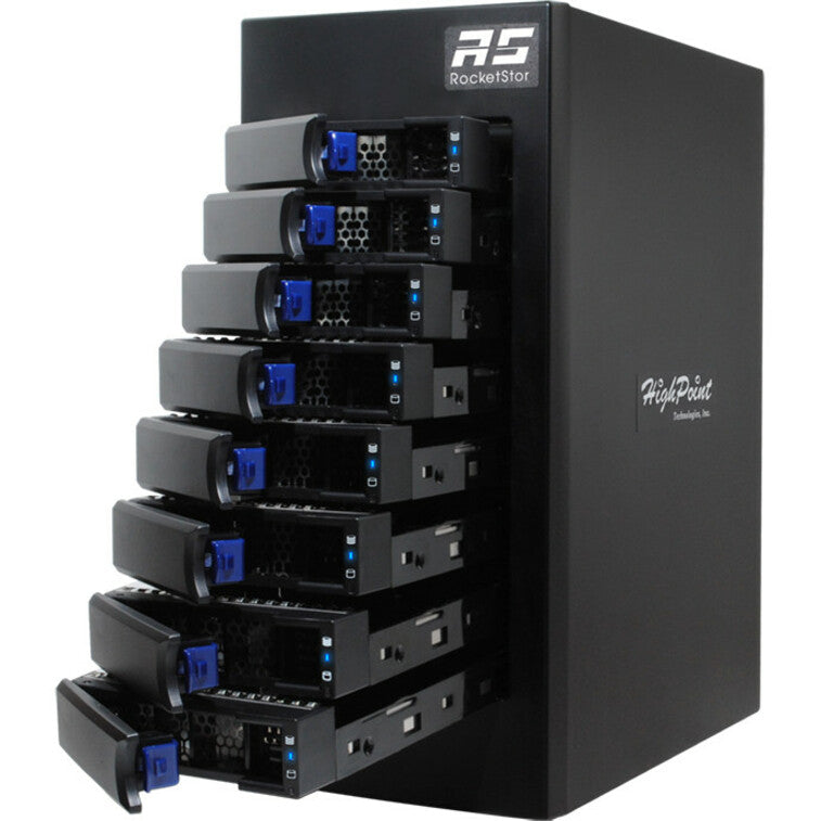 RocketStor 6628A 8-Bay Thunderbolt 3 Hardware RAID Enclosure - 40Gb/s SAS/SATA Storage | TecISoft RS6628A