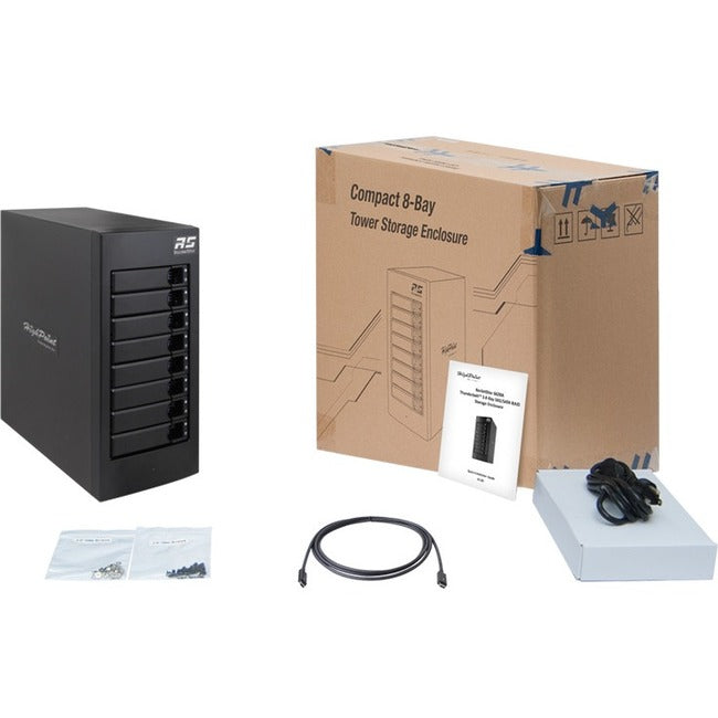 RocketStor 6628A 8-Bay Thunderbolt 3 Hardware RAID Enclosure - 40Gb/s SAS/SATA Storage | TecISoft RS6628A