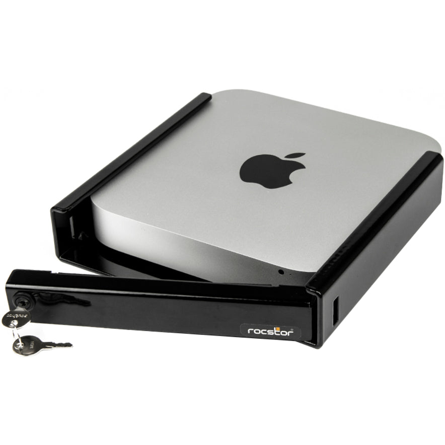 Rocstor Desktop/Wall Mount for Mac mini - Black - TAA Compliant Y10RMM1-01