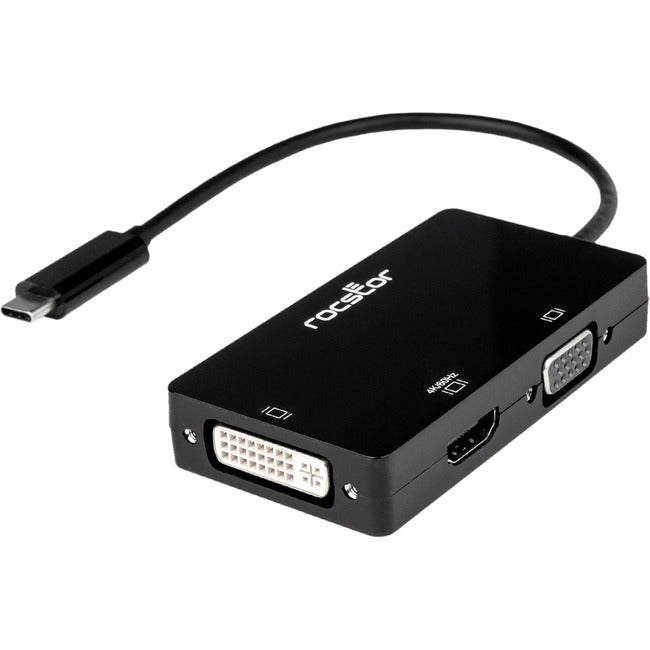 Rocstor Premium USB-C Multiport Video Adapter 3-in-1 Y10A250-A1