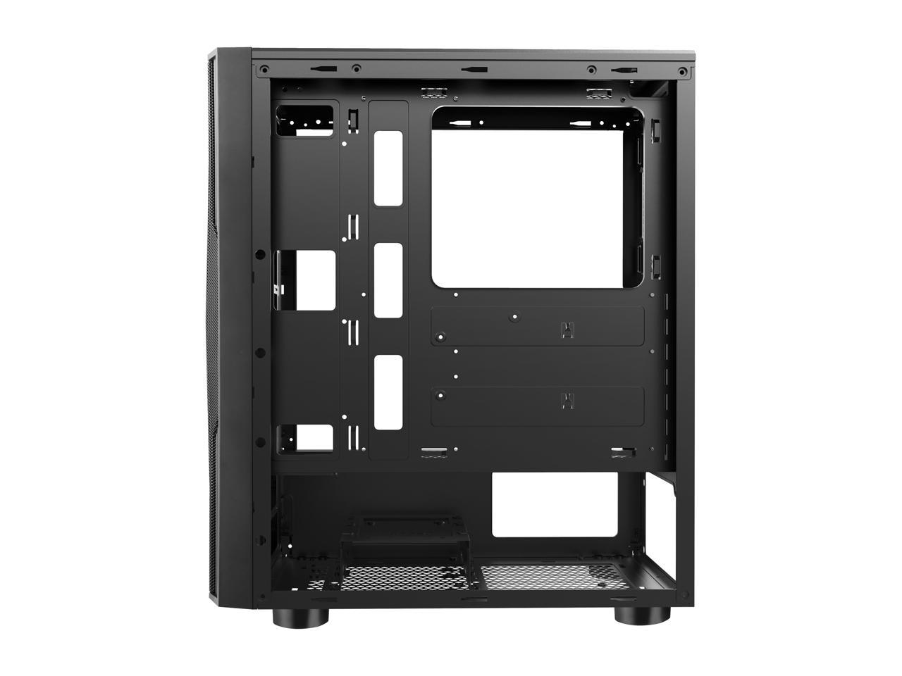 Sama Sama-3D Black Steel / Tempered Glass Atx Mid Tower Computer Case