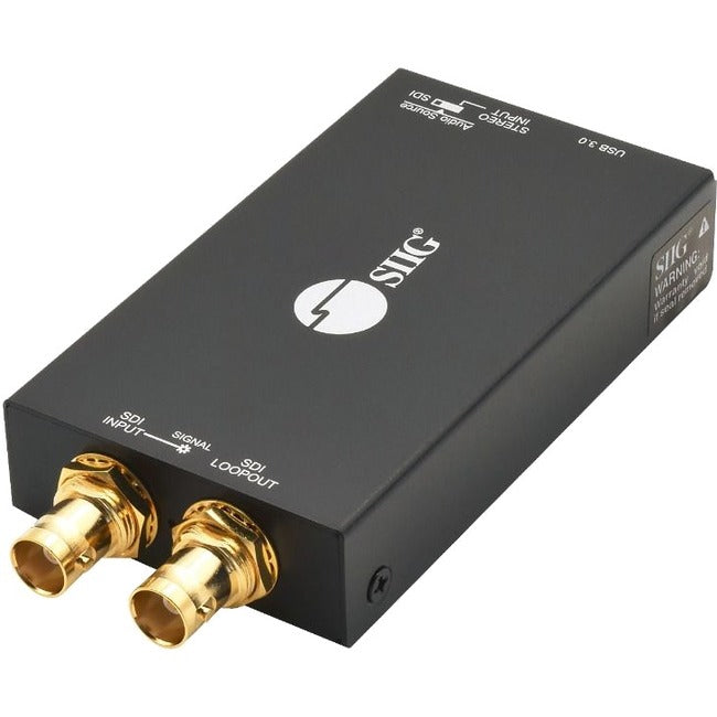 SIIG 1080p USB 3.0 3G-SDI Capture Device with Loopout - TAA Compliant CE-SD0K11-S1