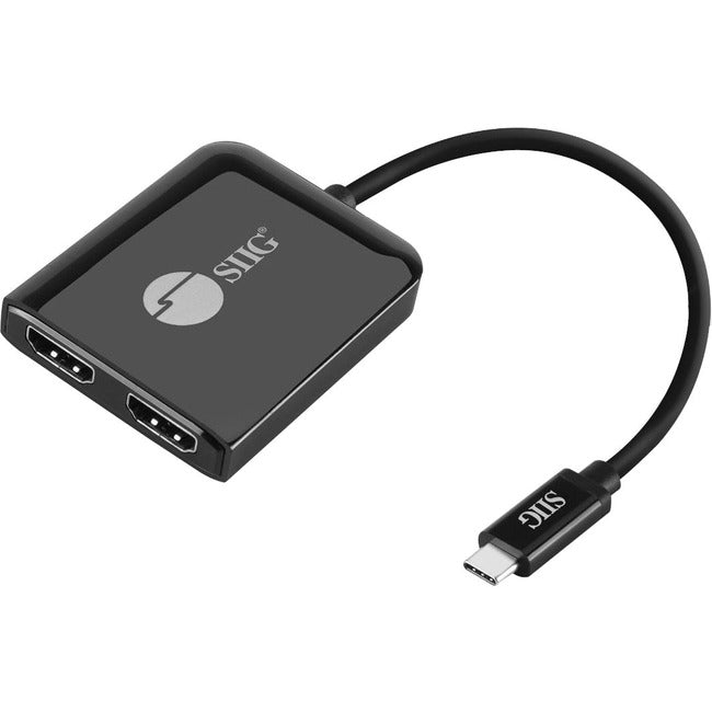 Siig 1X2 Usb-C To Hdmi 4K60 Mst Hub Splitter