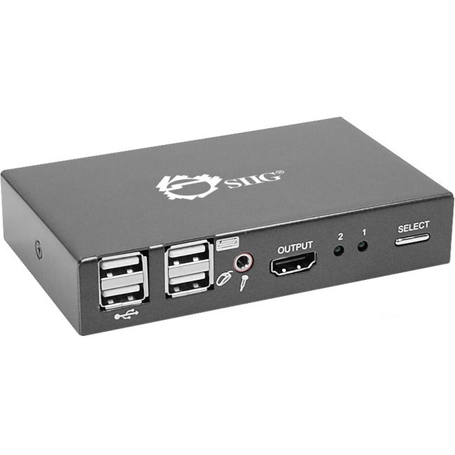 SIIG 2x1 USB HDMI KVM Switch - 4Kx2K CE-KV0011-S2