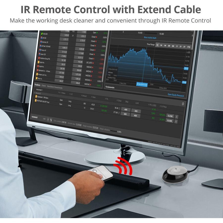 SIIG 4-Port HDMI KVM Switch 4K HDR - USB 3.2 Multi-Computer Remote Control | Tecisoft CE-KV0F11-S1