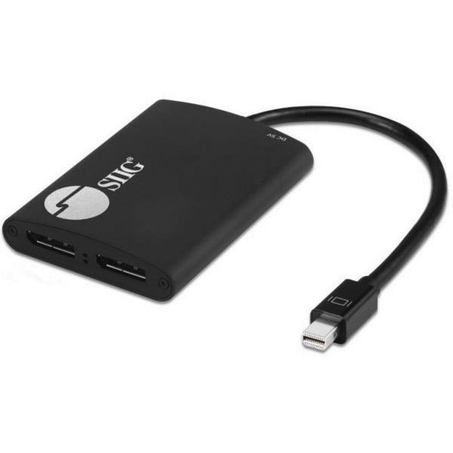 SIIG 4K 1x2 Mini DisplayPort 1.2 to DisplayPort MST Splitter CE-DP0J11-S1