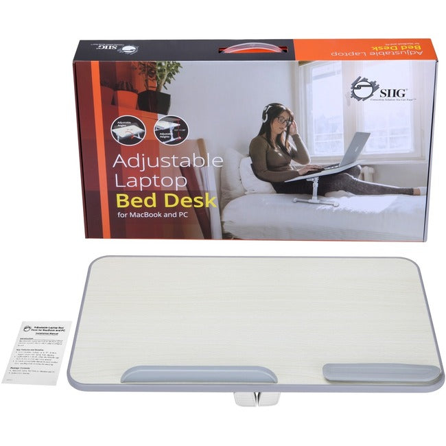 SIIG Adjustable Laptop Bed Desk for MacBook and PC CE-MT2J12-S1