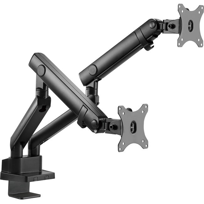 SIIG Aluminum Mechanical Spring Dual Monitor Mount - 17 to 32 - 17.6 lbs - Top Mounting" CE-MT2U12-S1