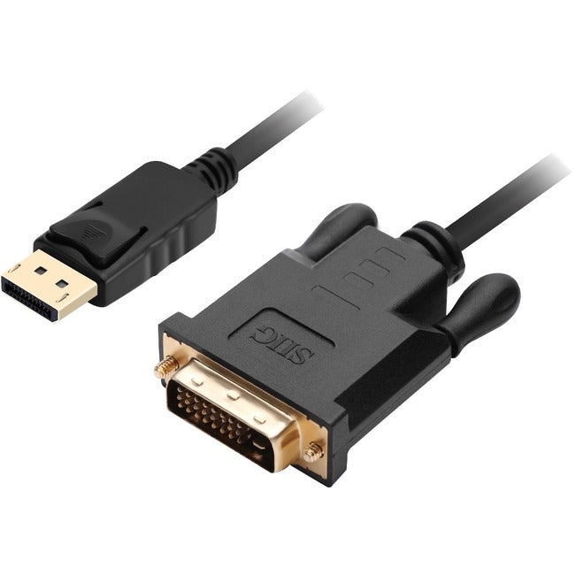SIIG DisplayPort to DVI 6ft Cable CB-DP1V12-S1