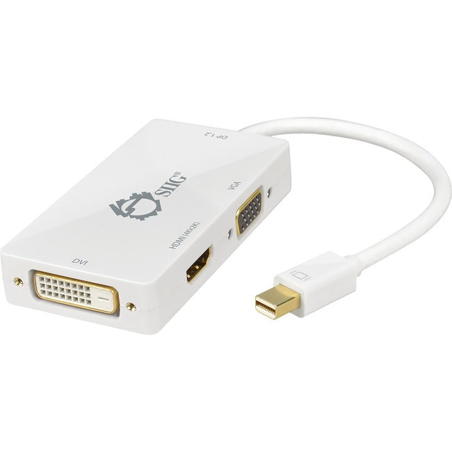 SIIG Mini DisplayPort 1.2 to 4K HDMI/DVI/VGA Conversion Adapter CB-DP1H11-S1