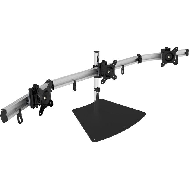SIIG Premium Aluminum Freestanding Triple Monitor desk stand - 13 to 27" - Max Load 17.6 lbs each" CE-MT2111-S1