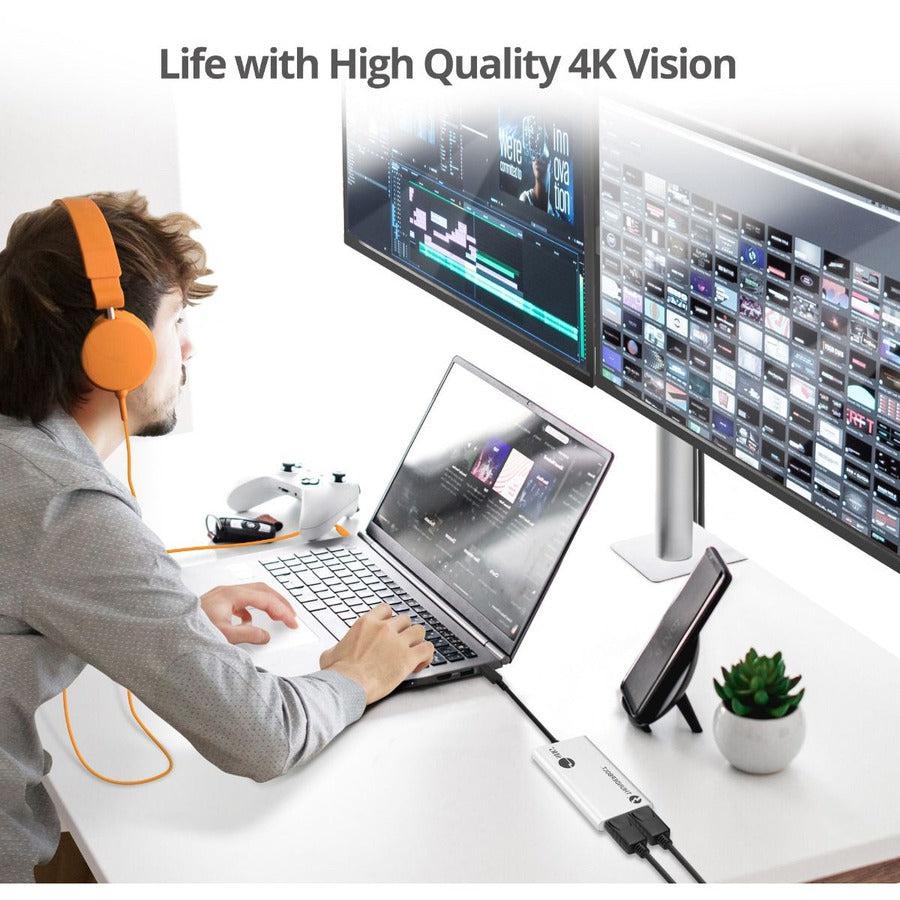 SIIG Thunderbolt 3 to Dual DP 1.2 Adapter JU-TB0611-S1