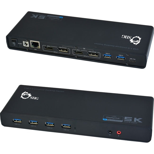 SIIG USB 3.0 4K Dual Video Docking Station JU-DK0411-S1