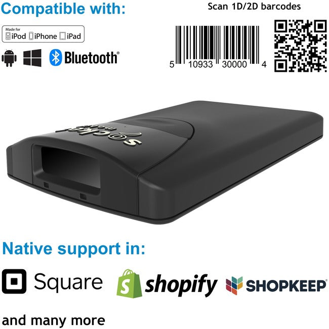 Socket Mobile SocketScan&reg; S860, Ultimate Barcode Scanner, DotCode & Travel ID Reader CX3443-1899
