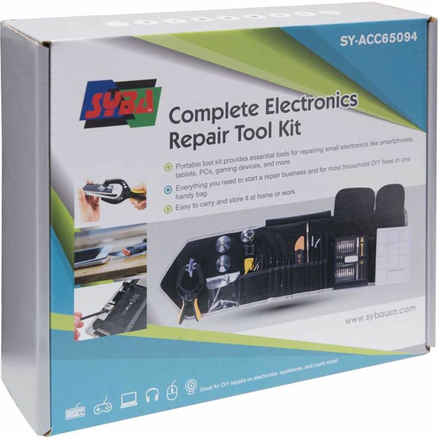 SYBA Complete Essential Electronic Repair Tool Kit SY-ACC65094