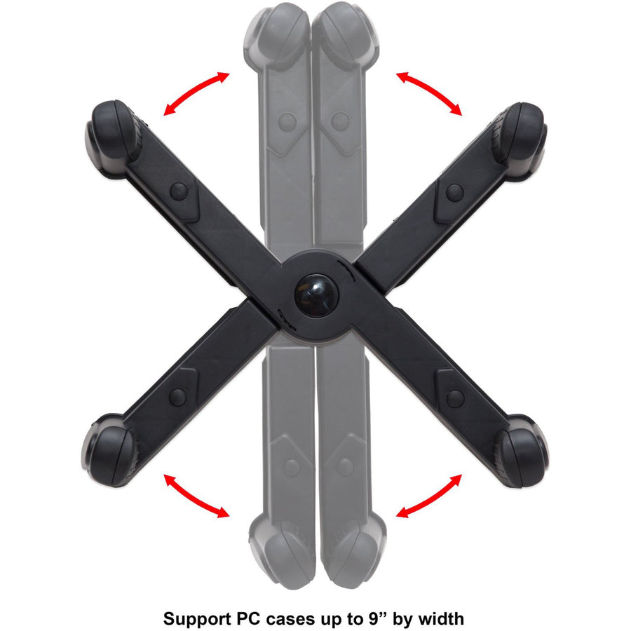 SYBA Multimedia Plastic Stand for ATX Case with Adj. Width with Caster wheels SY-ACC65029