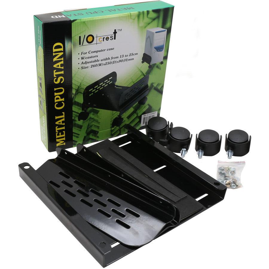 SYBA Steel PC Stand for ATX Case with Adj. Width with Caster Wheels SY-ACC65057