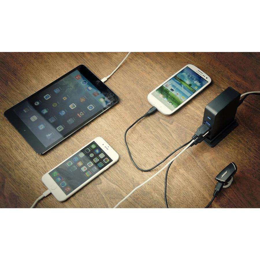 Sabrent 7 Port USB 3.0 HUB + 2 Charging Ports with 12V/4A Power Adapter (HB-U930)