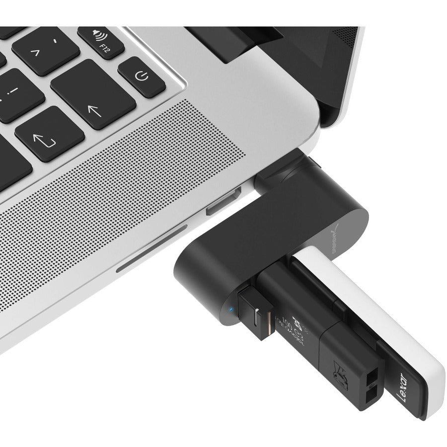 Sabrent Premium 3-Port Aluminum Mini USB 3.0 [90&deg;/180&deg; Degree Rotatable] (HB-R3MB)